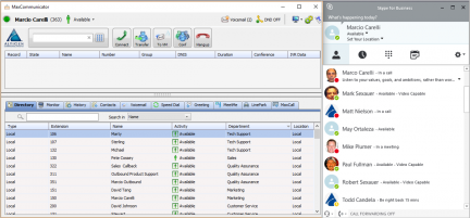 Altigen MaxCommunicator with Skype integration